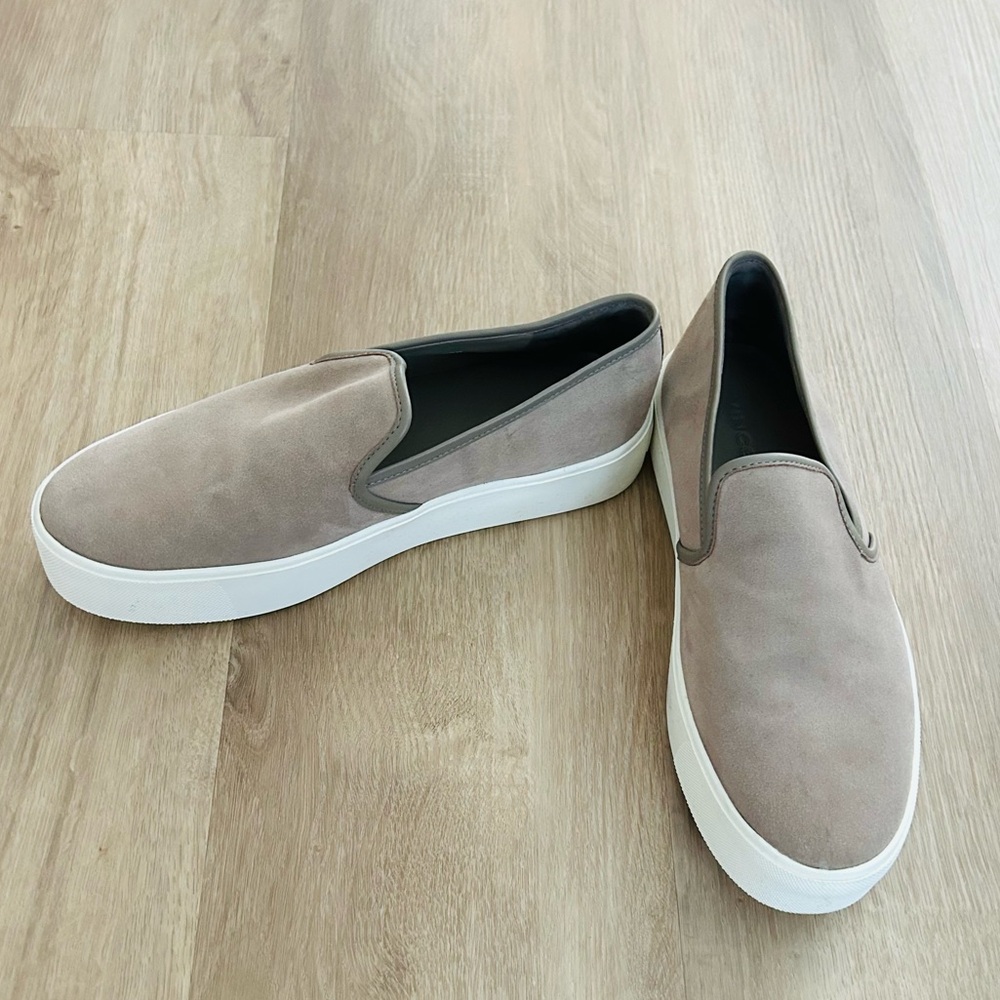 Vince Suede Slip On Sneakers